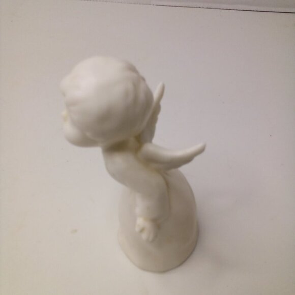 Schmid Bros Kissing Angel White Porcelain Nativity Figurine Vintage 1950s - Picture 8 of 15